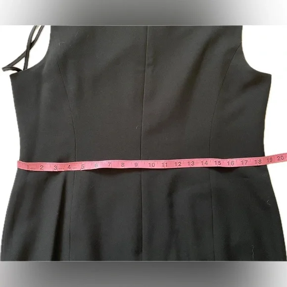 Kasper black sheath dress sz 14p NWOT - Picture 4 of 6